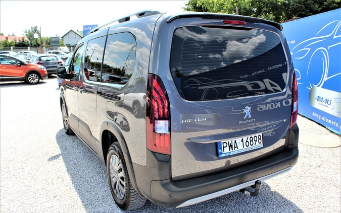 Peugeot Rifter cena 97900 przebieg: 27000, rok produkcji 2021 z Czarna Woda małe 436